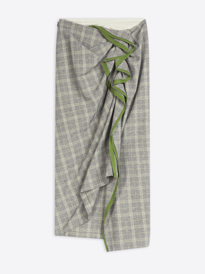 CHECKED RUFFLE SKIRT 1