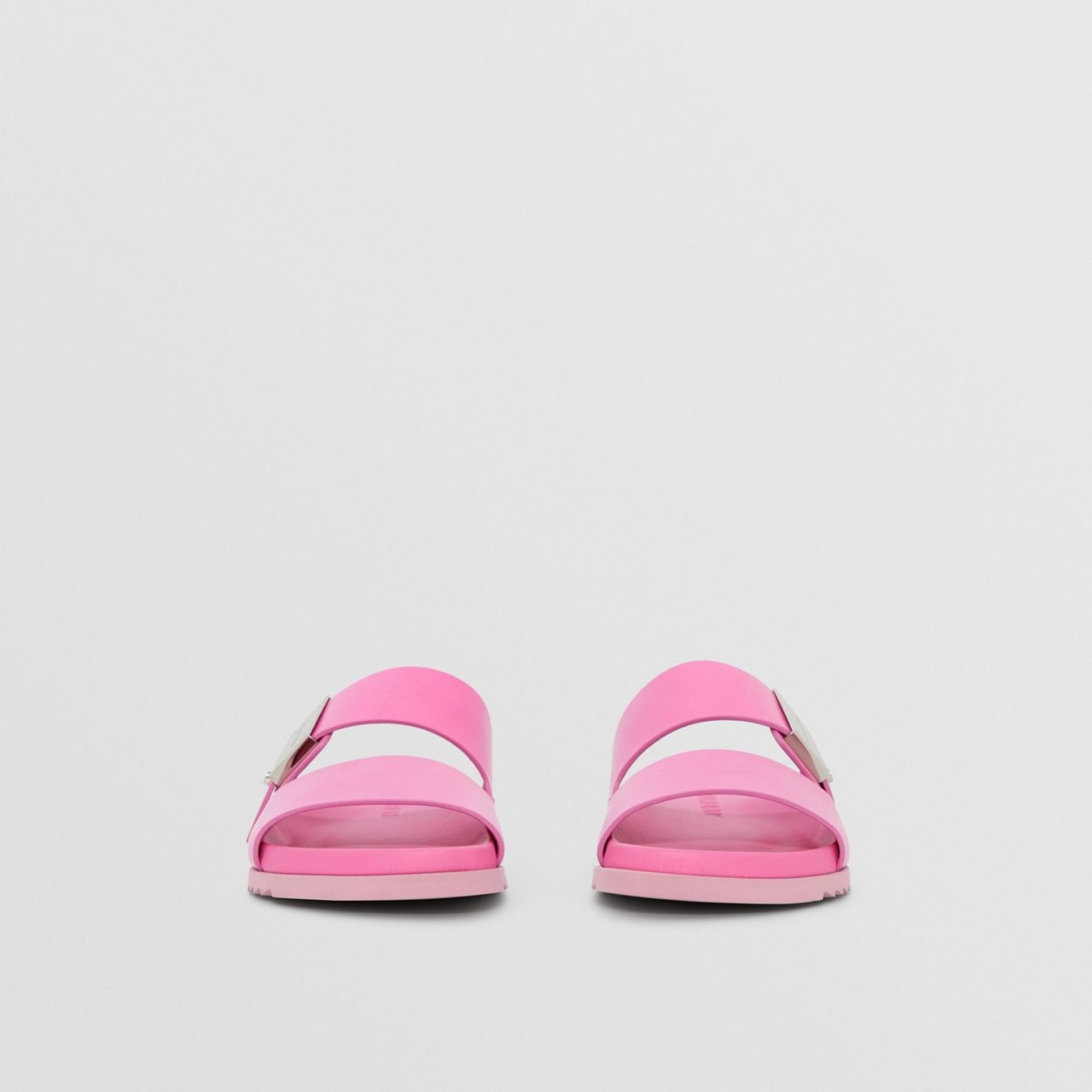 Logo Detail Leather Sandals - 4