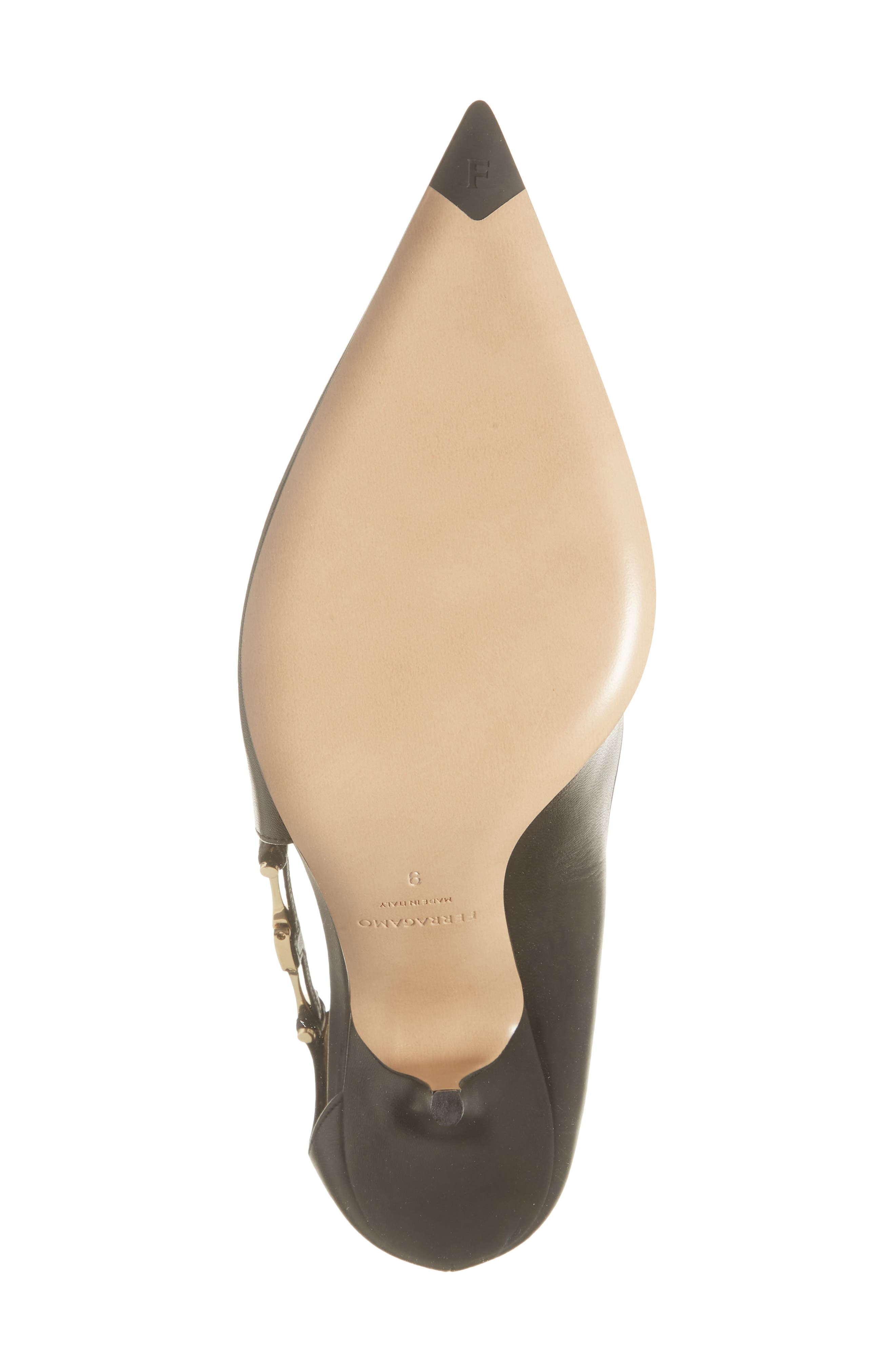 FERRAGAMO Tulip Pointed Toe Pump in Nero at Nordstrom - 6