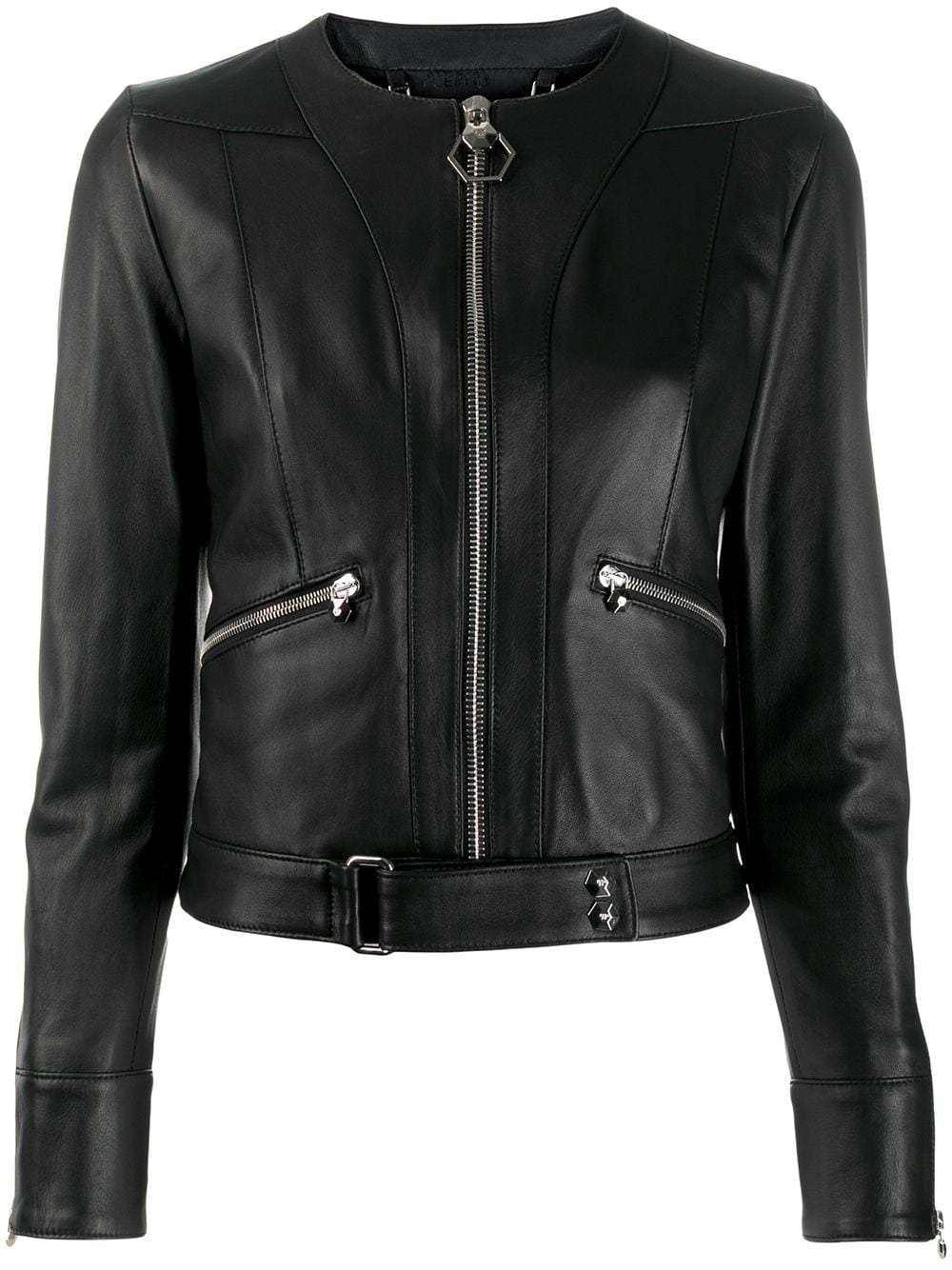 Statement leather jacket - 1