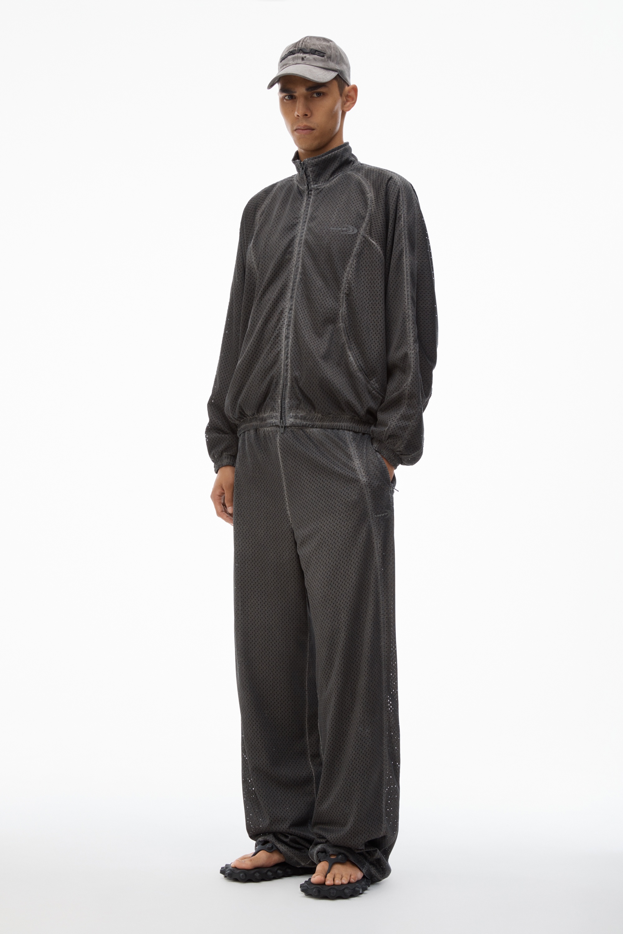 Track Jacket in Perforated Mesh - 6