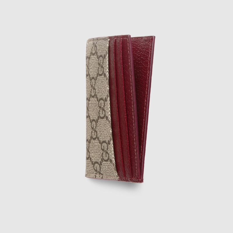 GUCCI GG card case with GG detail outlook