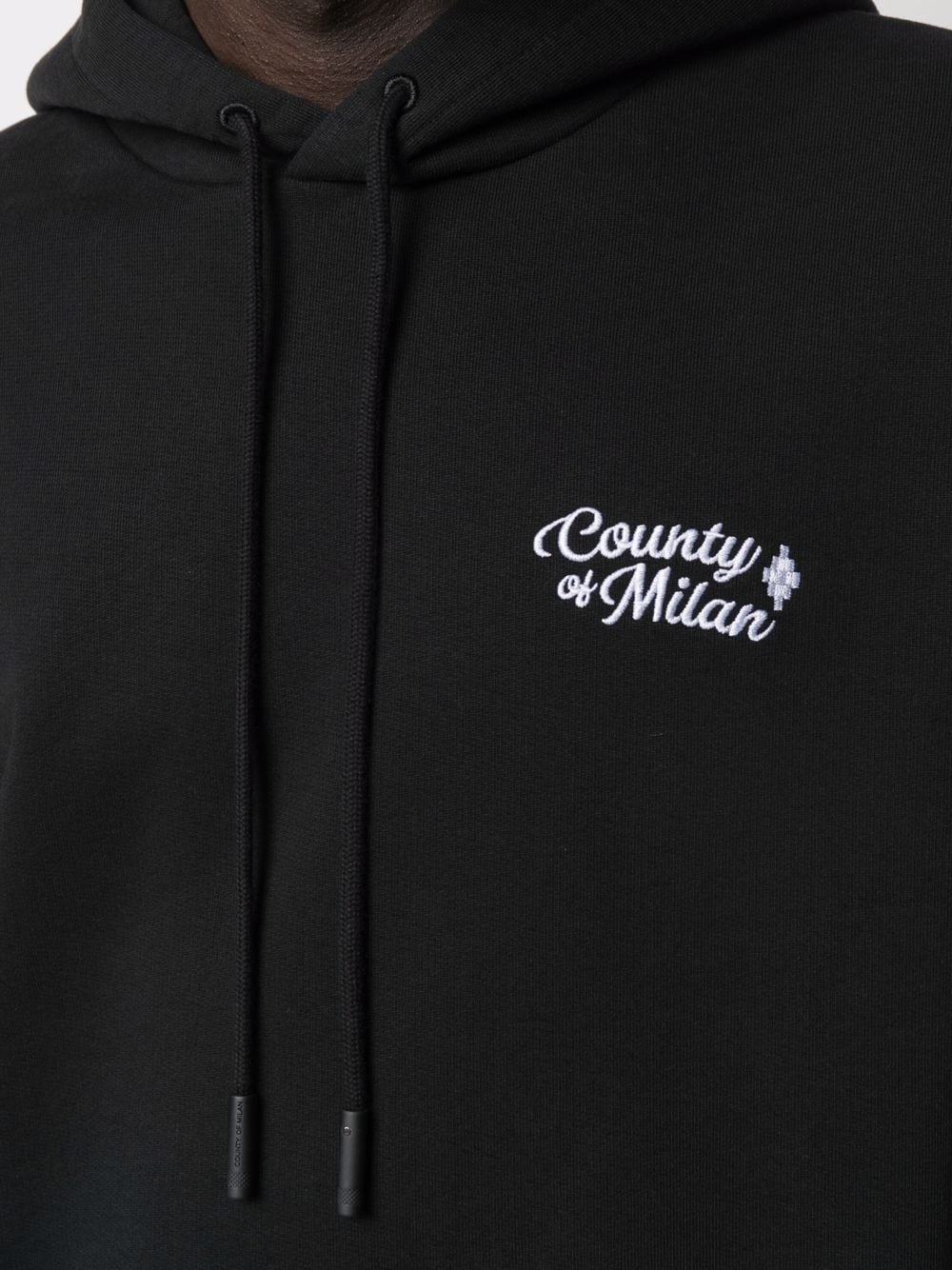 embroidered-logo hoodie - 5