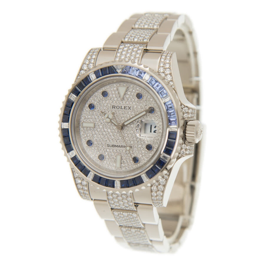 Rolex Submariner Diamond Silver-tone Dial Men's Watch 116659SABR - 4