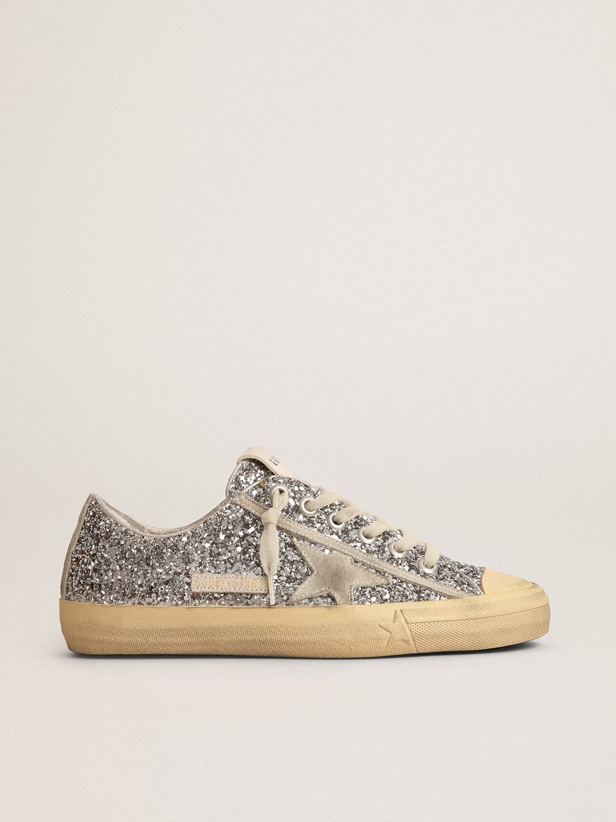 V-Star LTD sneakers in silver glitter with ice-gray suede star - 1