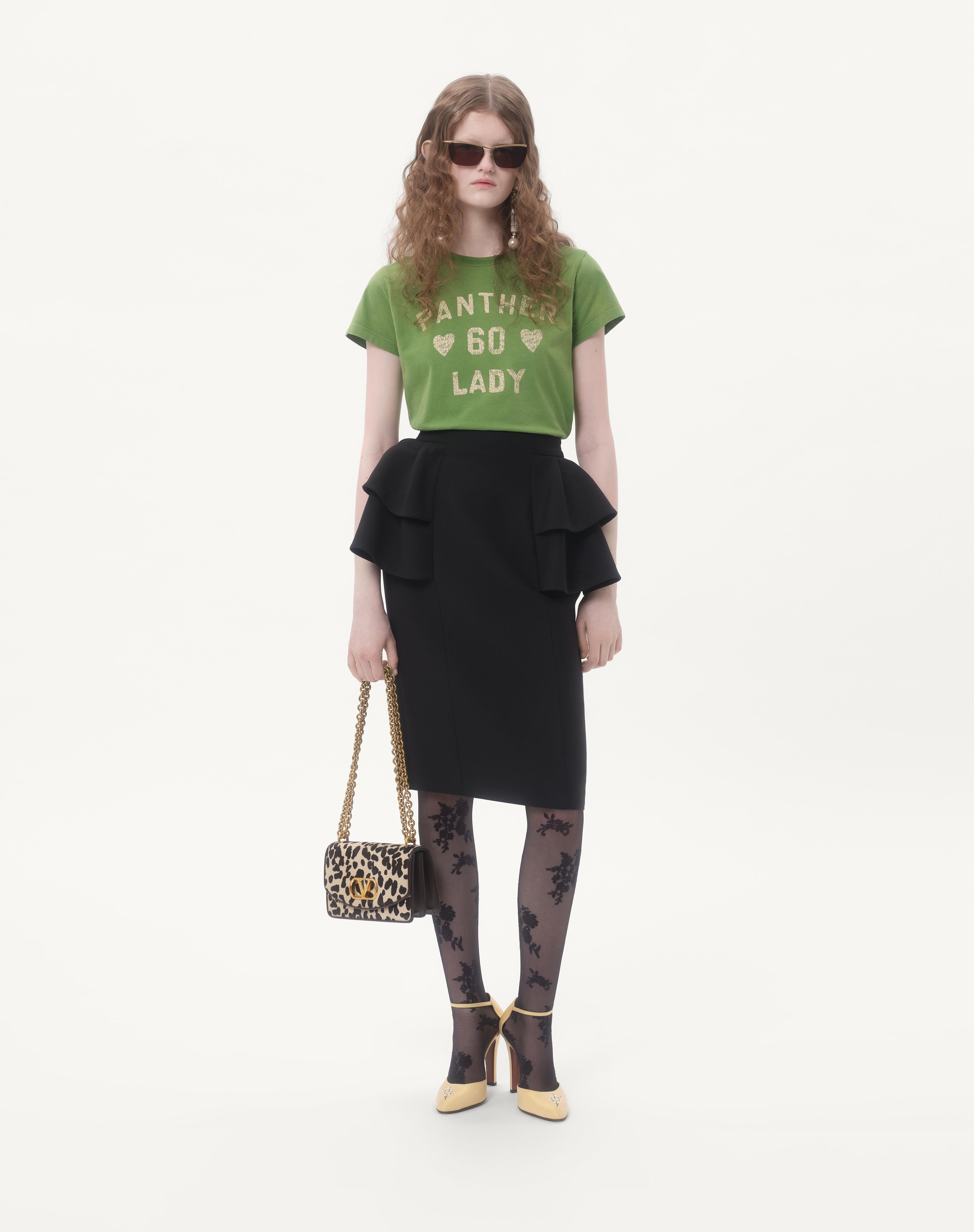 VALENTINO GARAVANI VAIN SMALL SHOULDER BAG IN PONY EFFECT CALFSKIN WITH ANIMALIER PRINT - 2