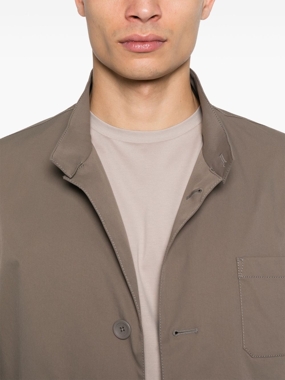 stand-up collar jacket - 5