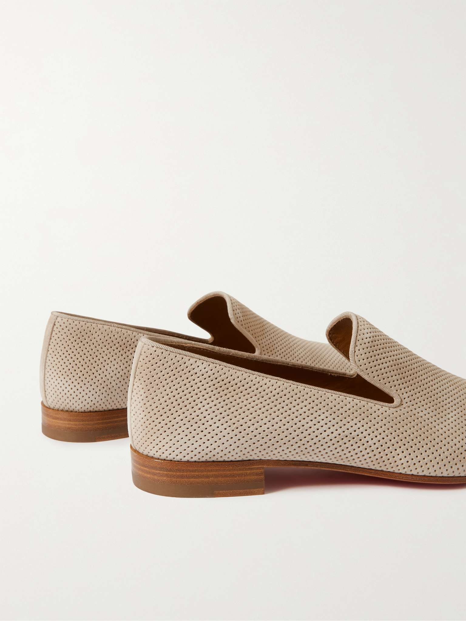 Dandelion Perforated Suede Loafers - 5