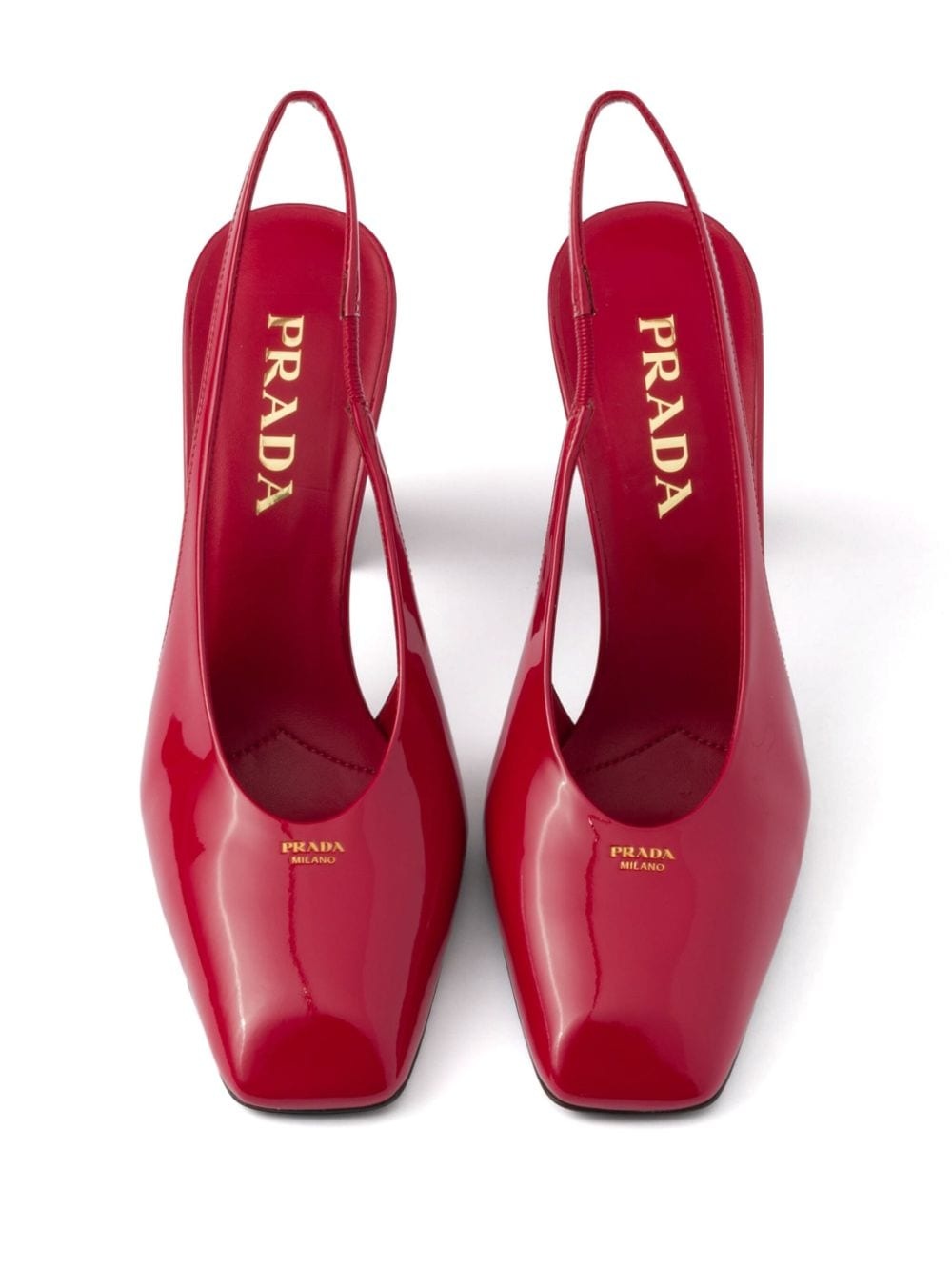 85mm leather slingback pumps - 4