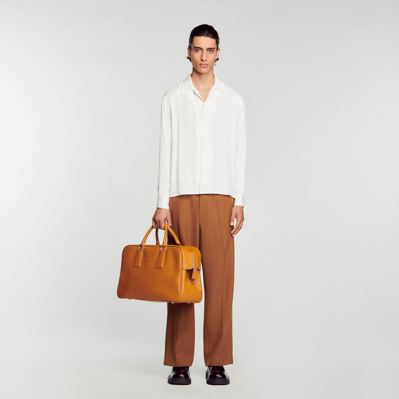 Sandro Leather weekend bag outlook