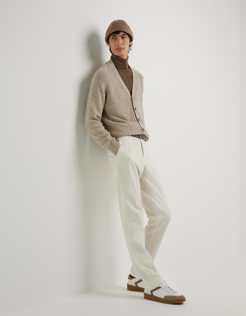 Canali BEIGE WOOL-VISCOSE BLEND CARDIGAN outlook