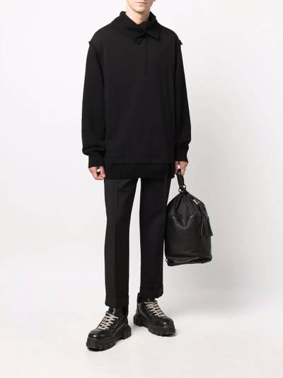 Yohji Yamamoto high neck sweatshirt outlook