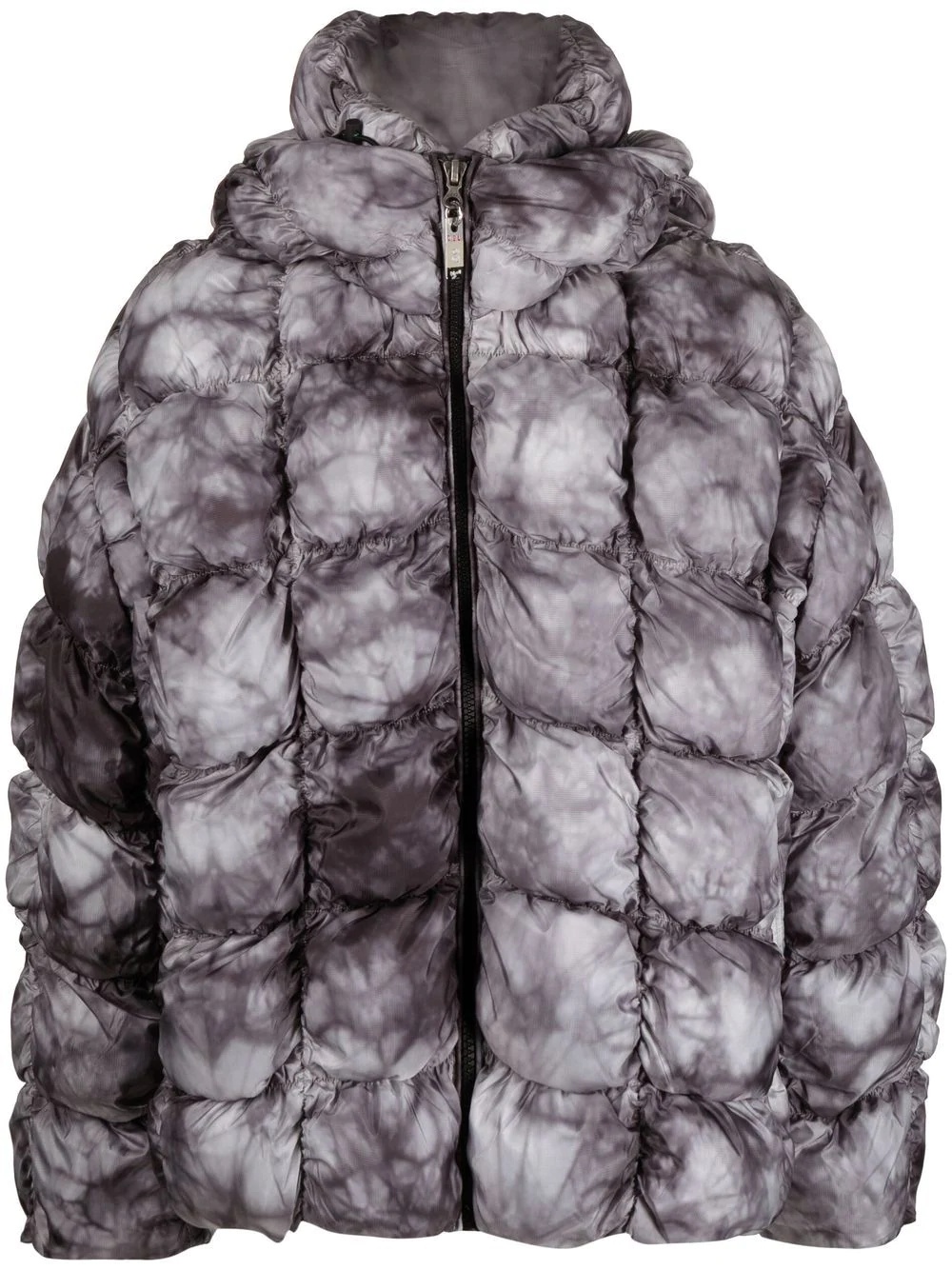 graphic-print padded jacket - 1