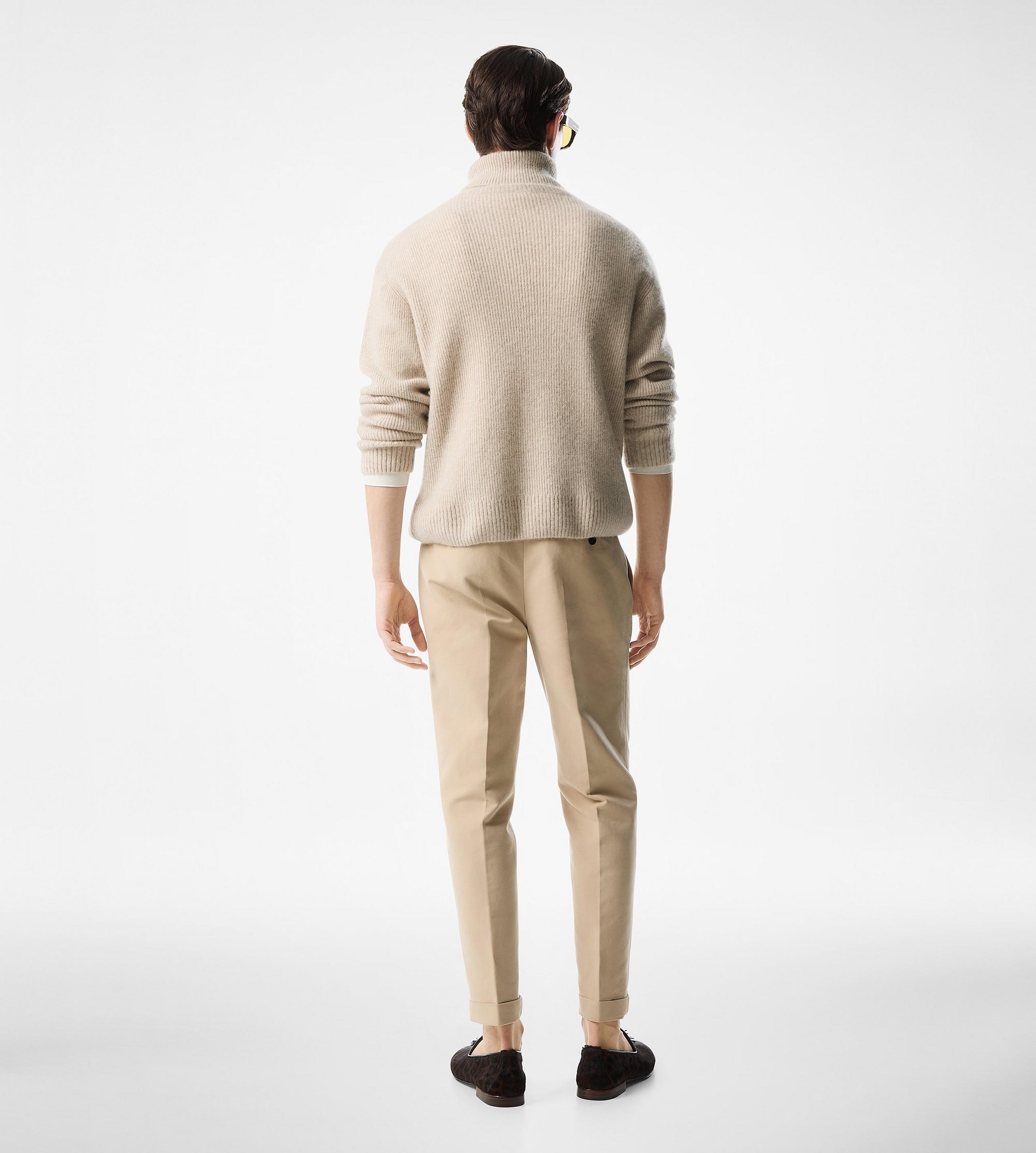 BRUSHED CASHMERE SILK ROLL NECK - 3