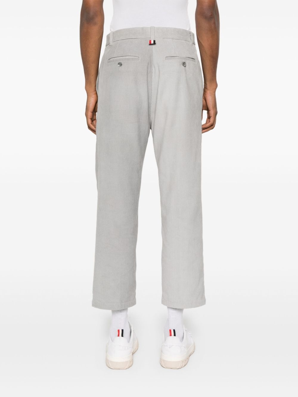 mid-rise straight-leg trousers - 4