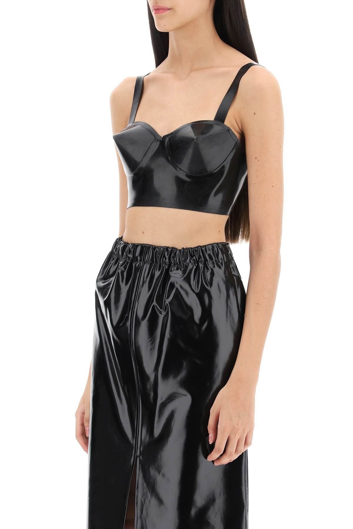 Maison Margiela Latex Top With Bullet Cups Women - 4