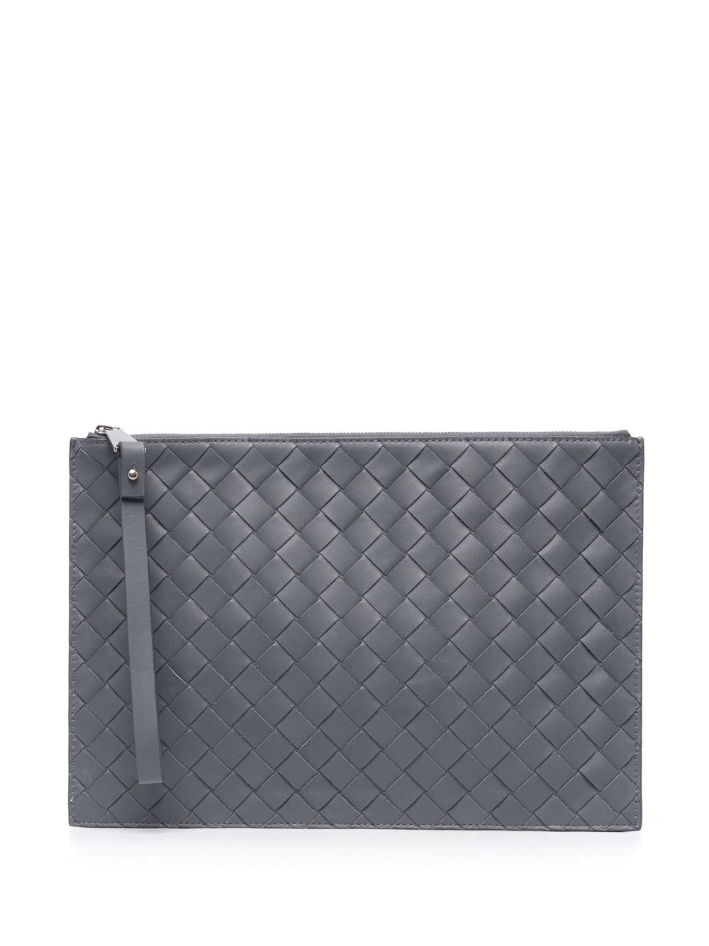 Intrecciato woven clutch bag - 1