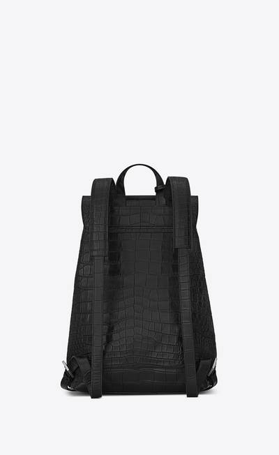 SAINT LAURENT sac de jour backpack in crocodile-embossed leather outlook