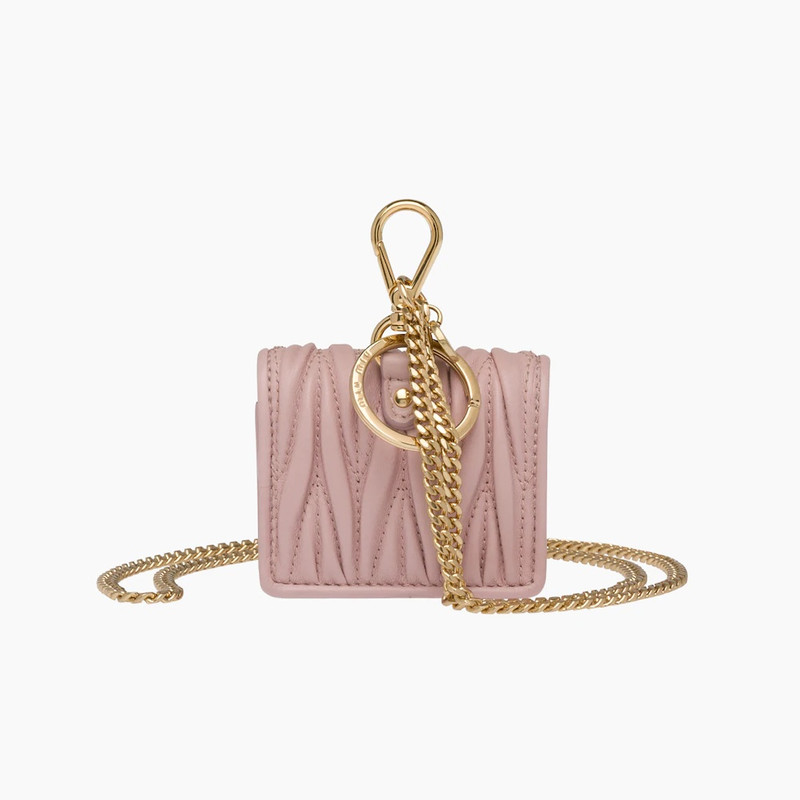 Miu Miu Matelassé nappa leather AirPods Pro case outlook