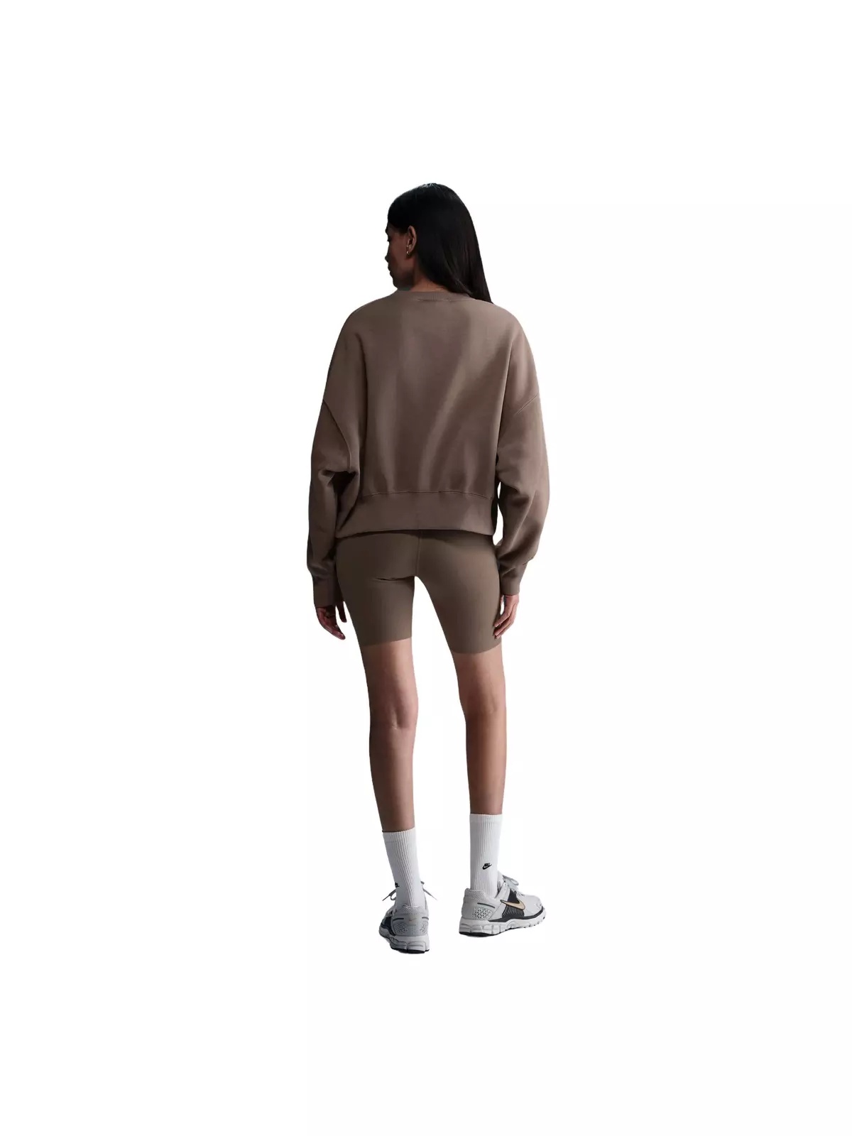 Women's Sportswear Phoenix Fleece Over-Oversized Crewneck Sweatshirt - Brown - 5