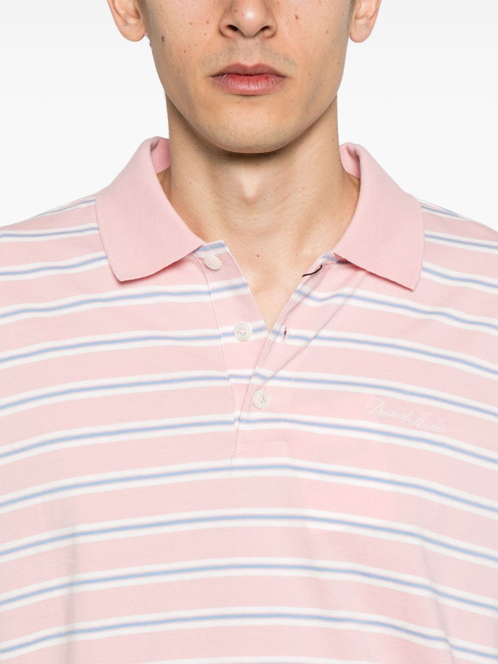 striped polo shirt - 5