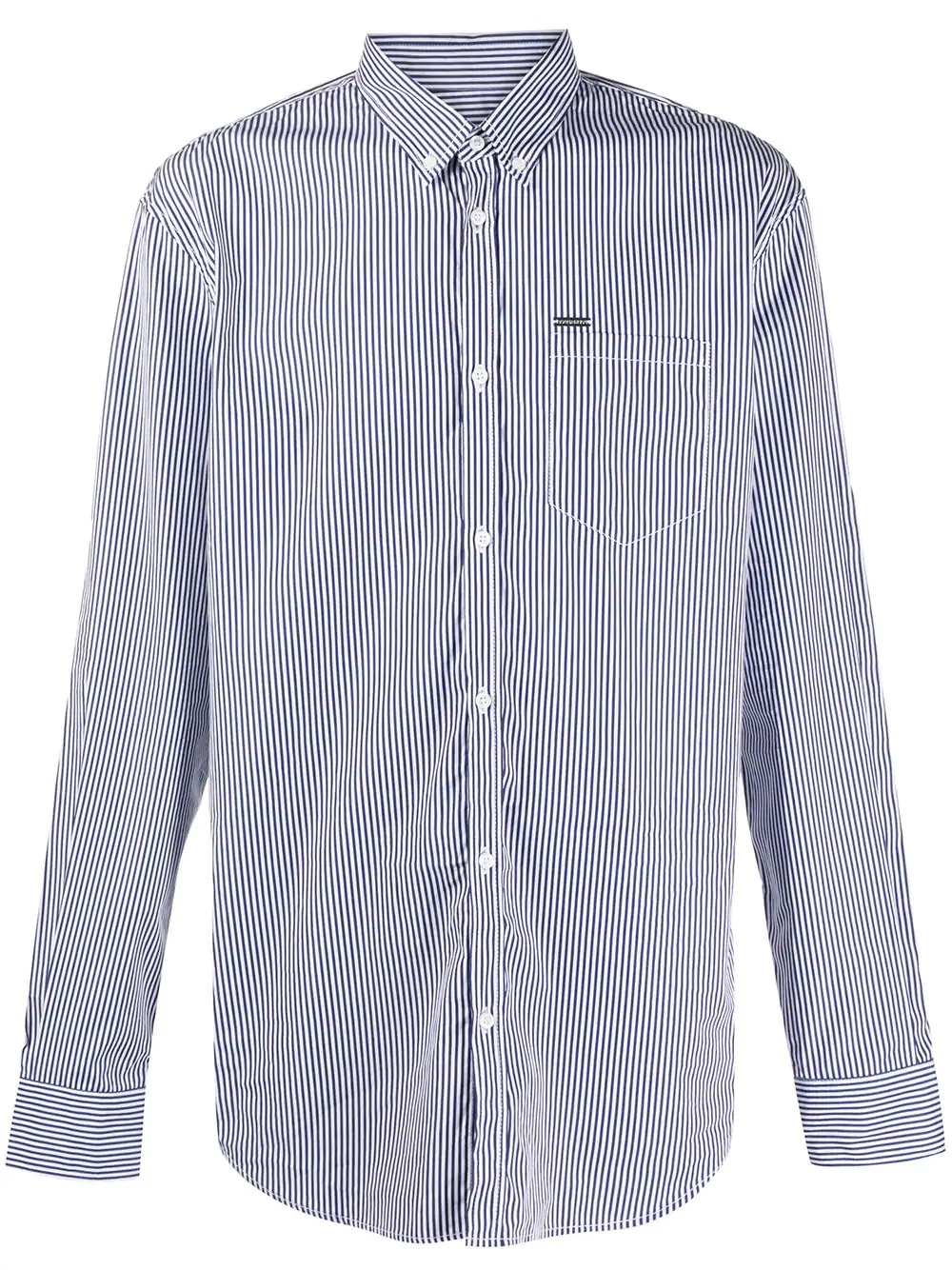 striped button-down shirt - 1