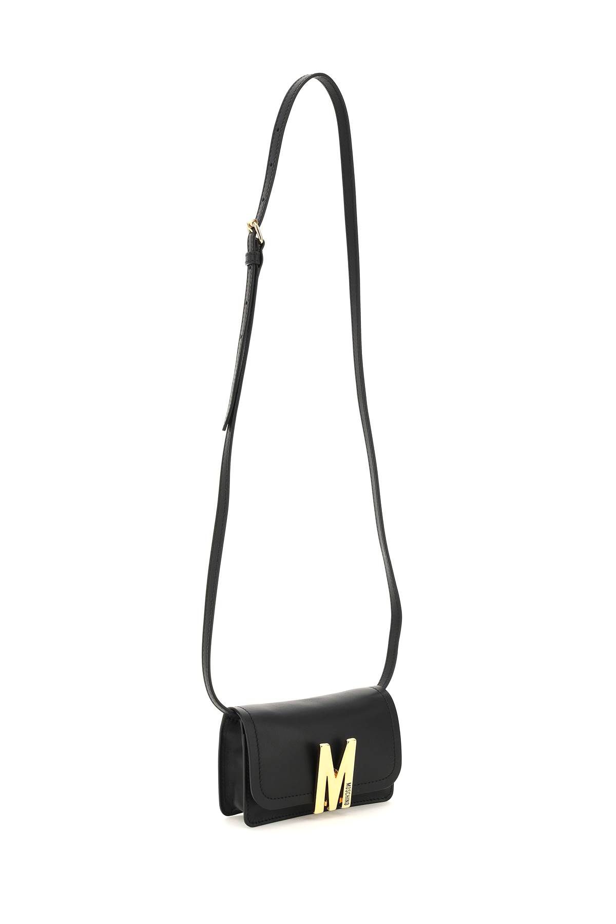 LEATHER 'M' MICRO BAG - 3