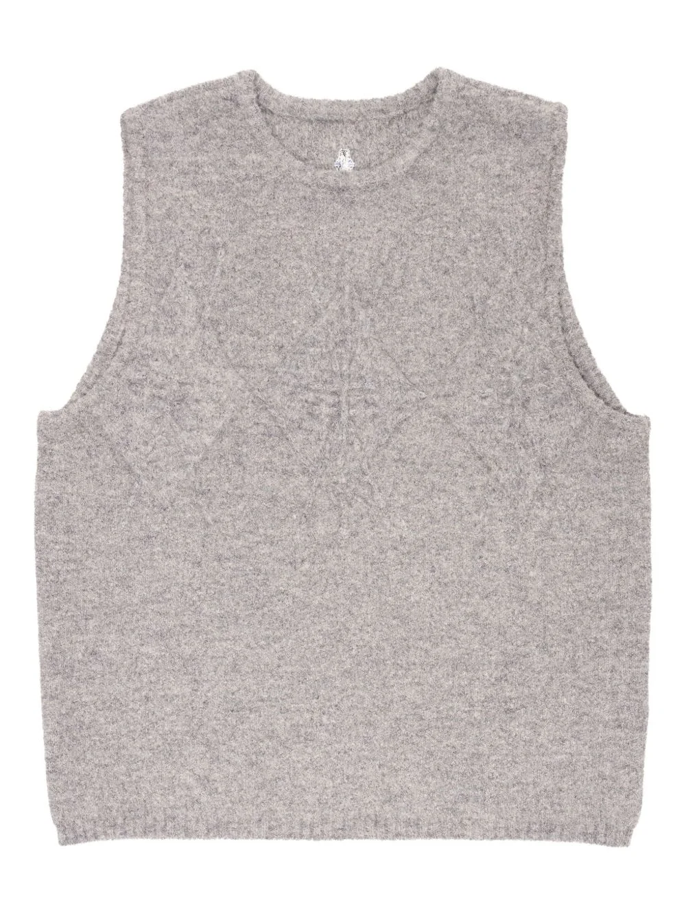 cable-knit sleeveless sweater - 1