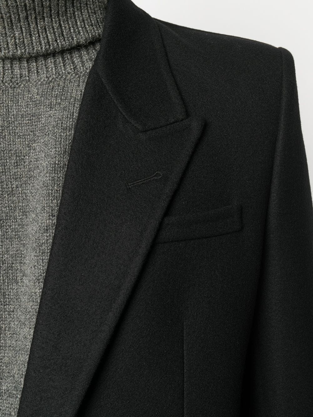 longline single-breasted coat - 5