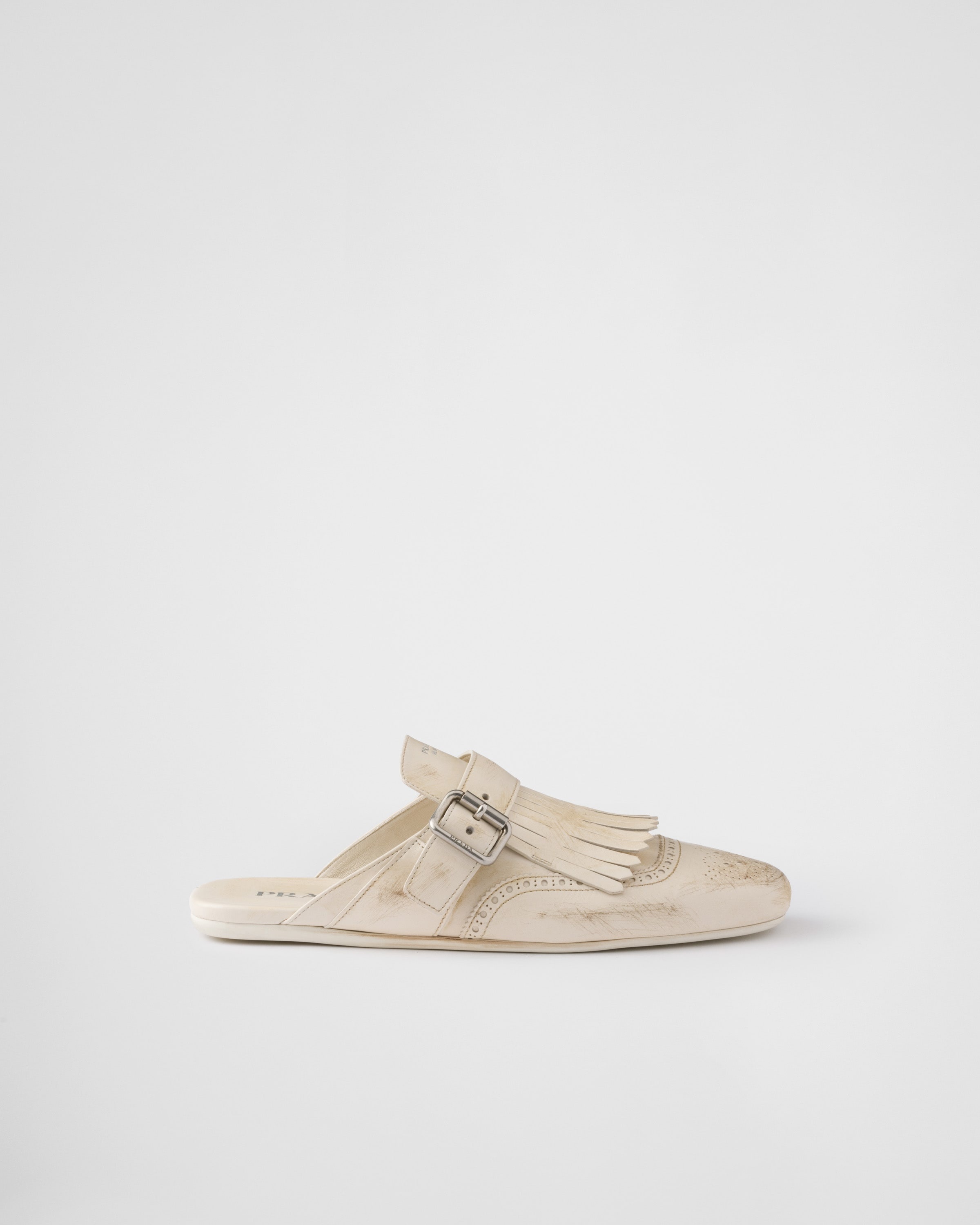 Shuffle fringed leather mules - 2