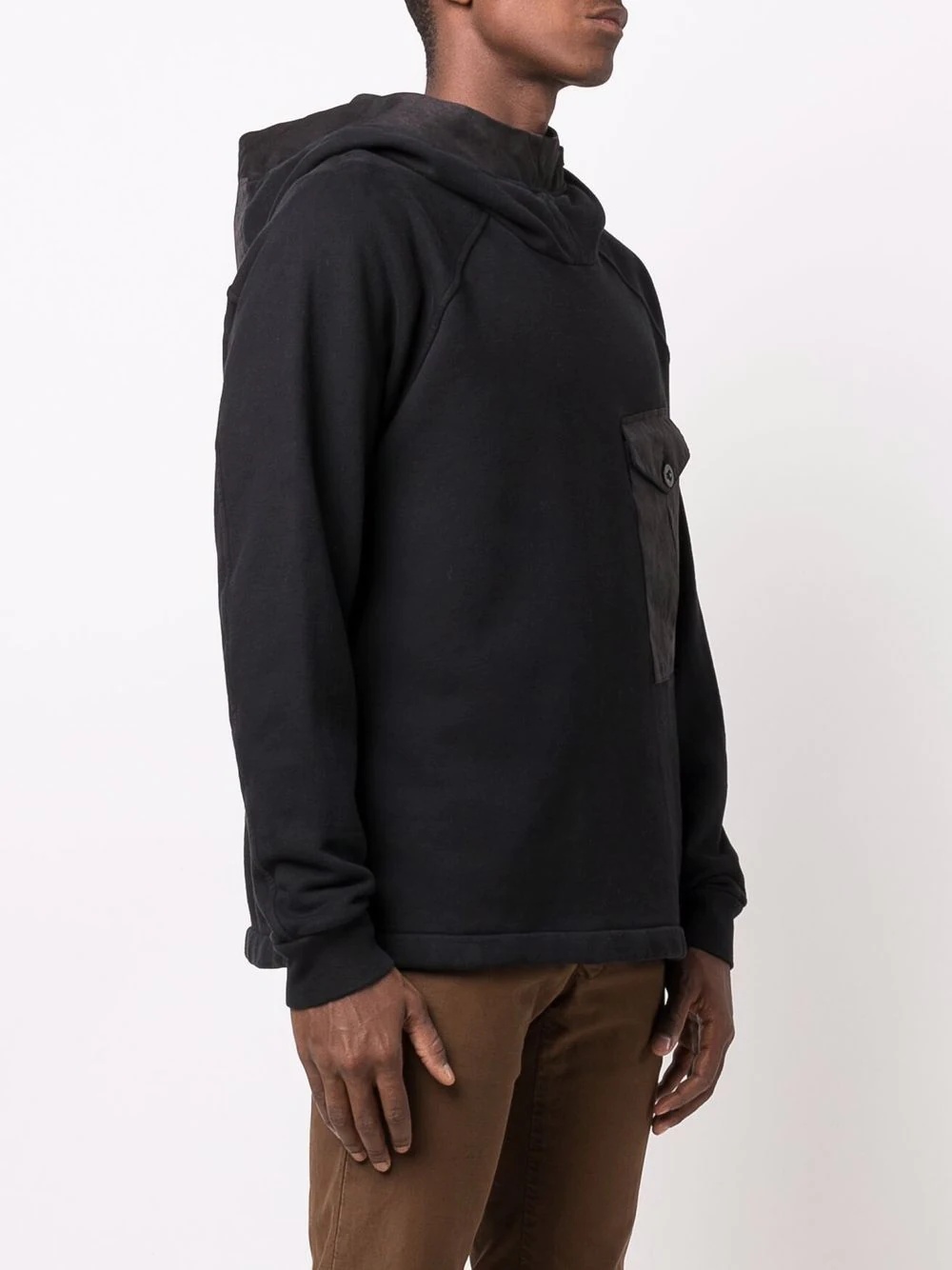 pocket-detail long-sleeve hoodie - 3