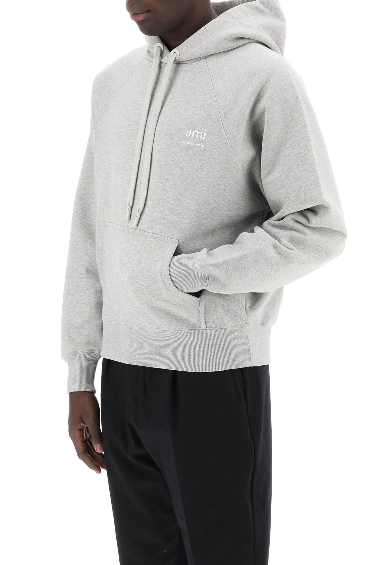 スウェット・トレーナー Ami Paris Felpa In Cotone Organico Con Logo 17960678_42188100_600.jpg