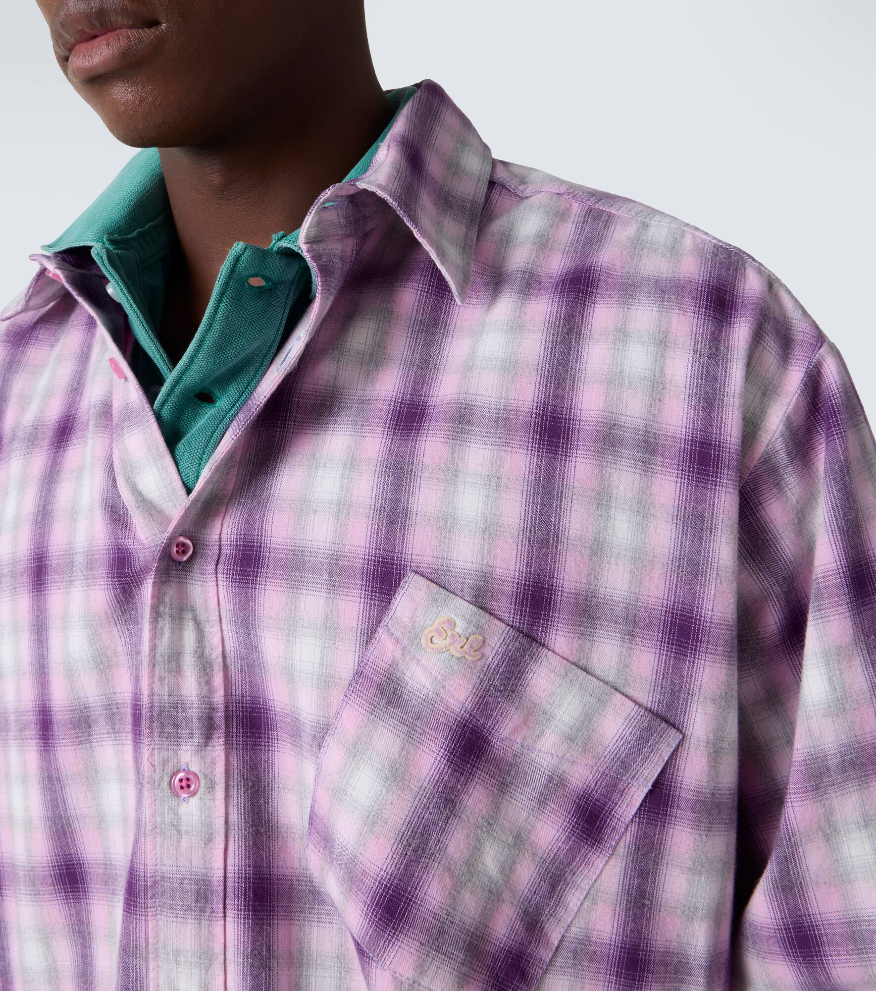 Checked cotton shirt - 5