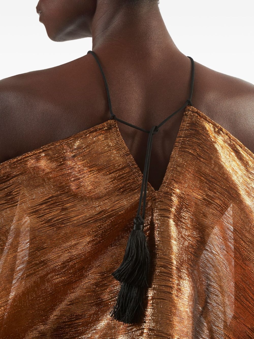 metallic tassel dress - 5