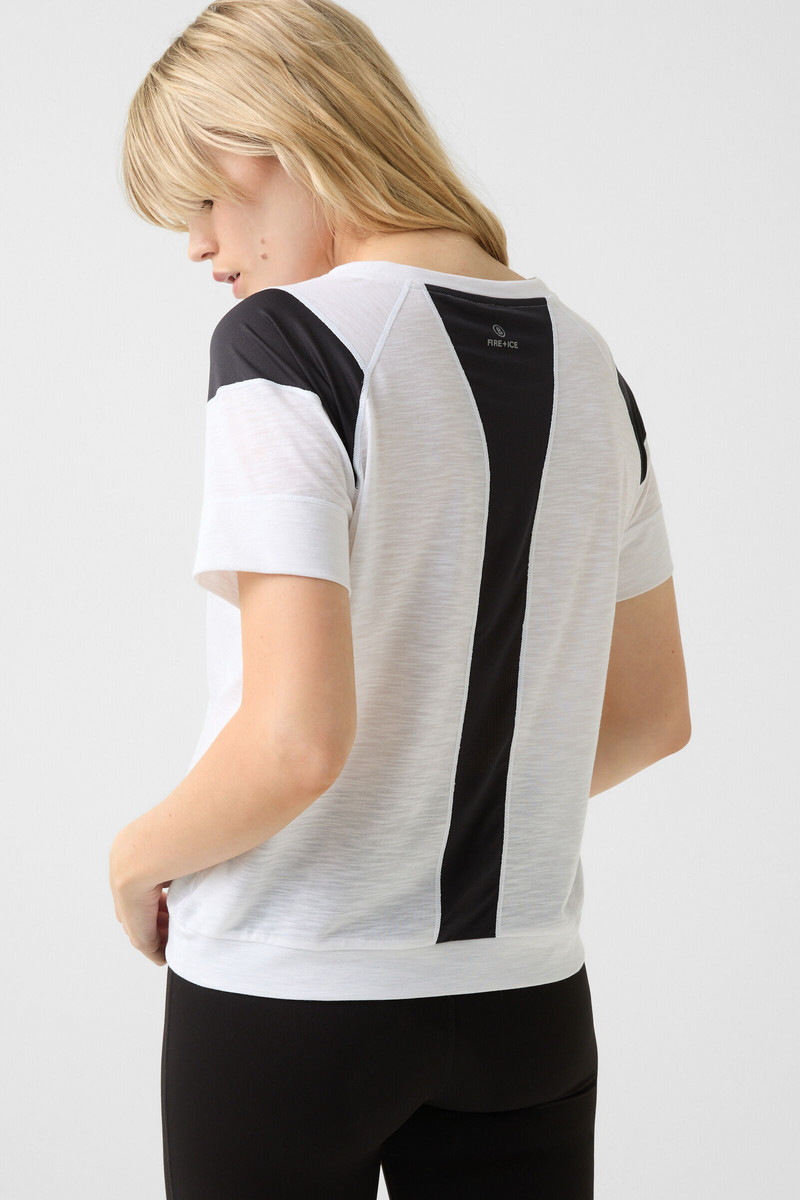 Helene shirt in White/black 3