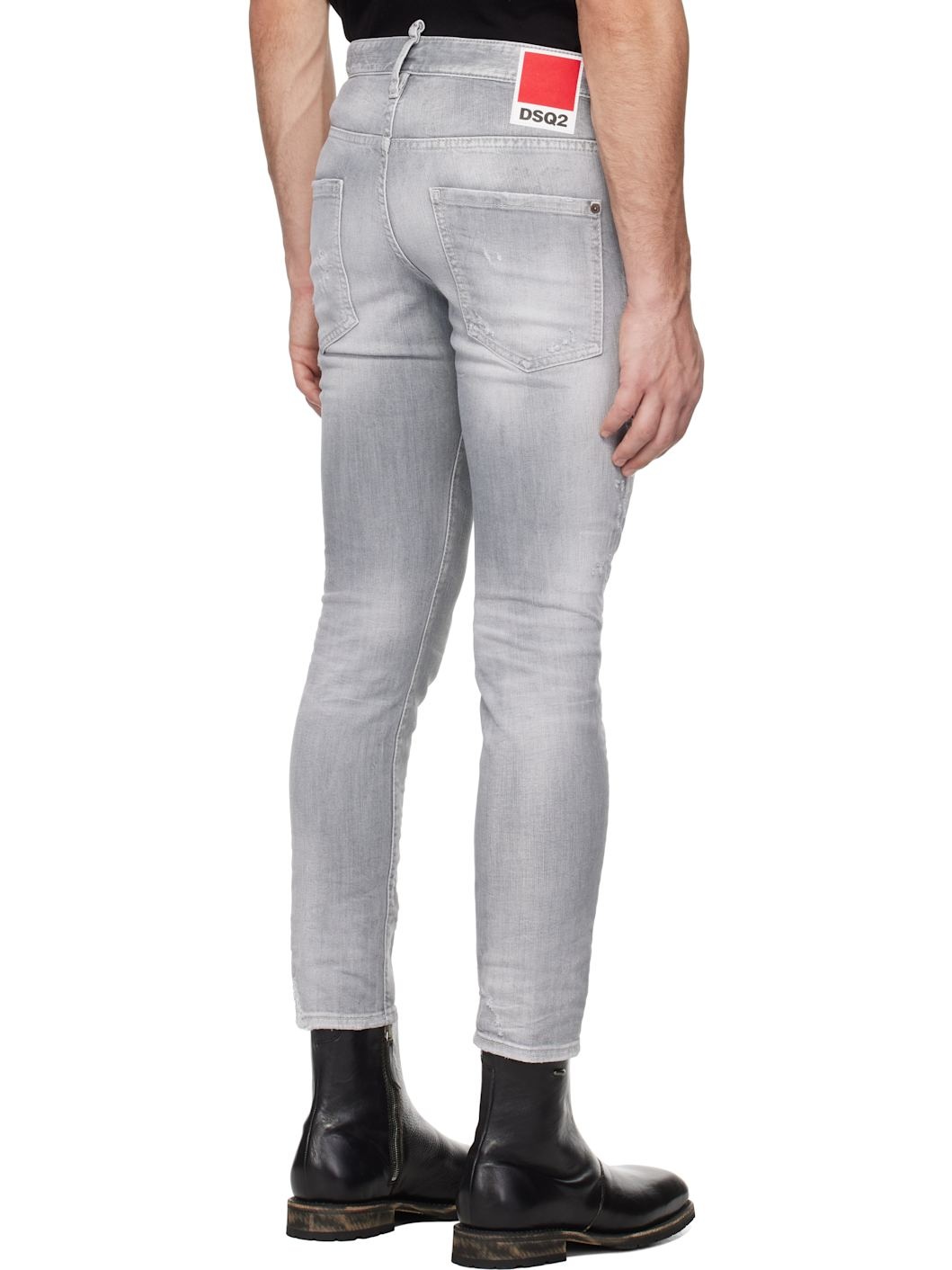Gray Wash Skater Jeans - 3