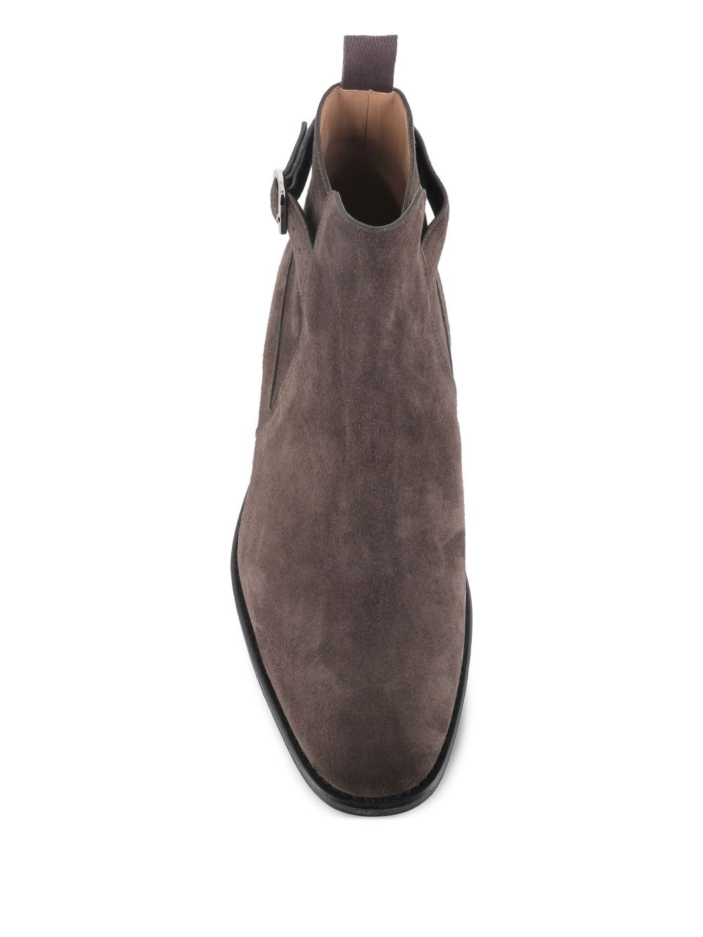 buckle-fastening suede boots - 4