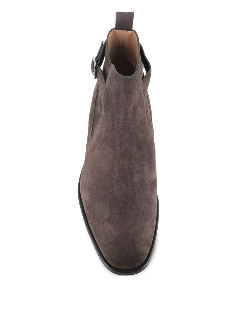 buckle-fastening suede boots 4