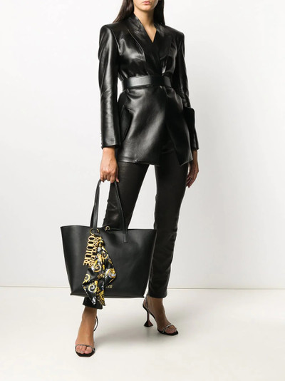 VERSACE JEANS COUTURE scarf detail logo tote bag outlook