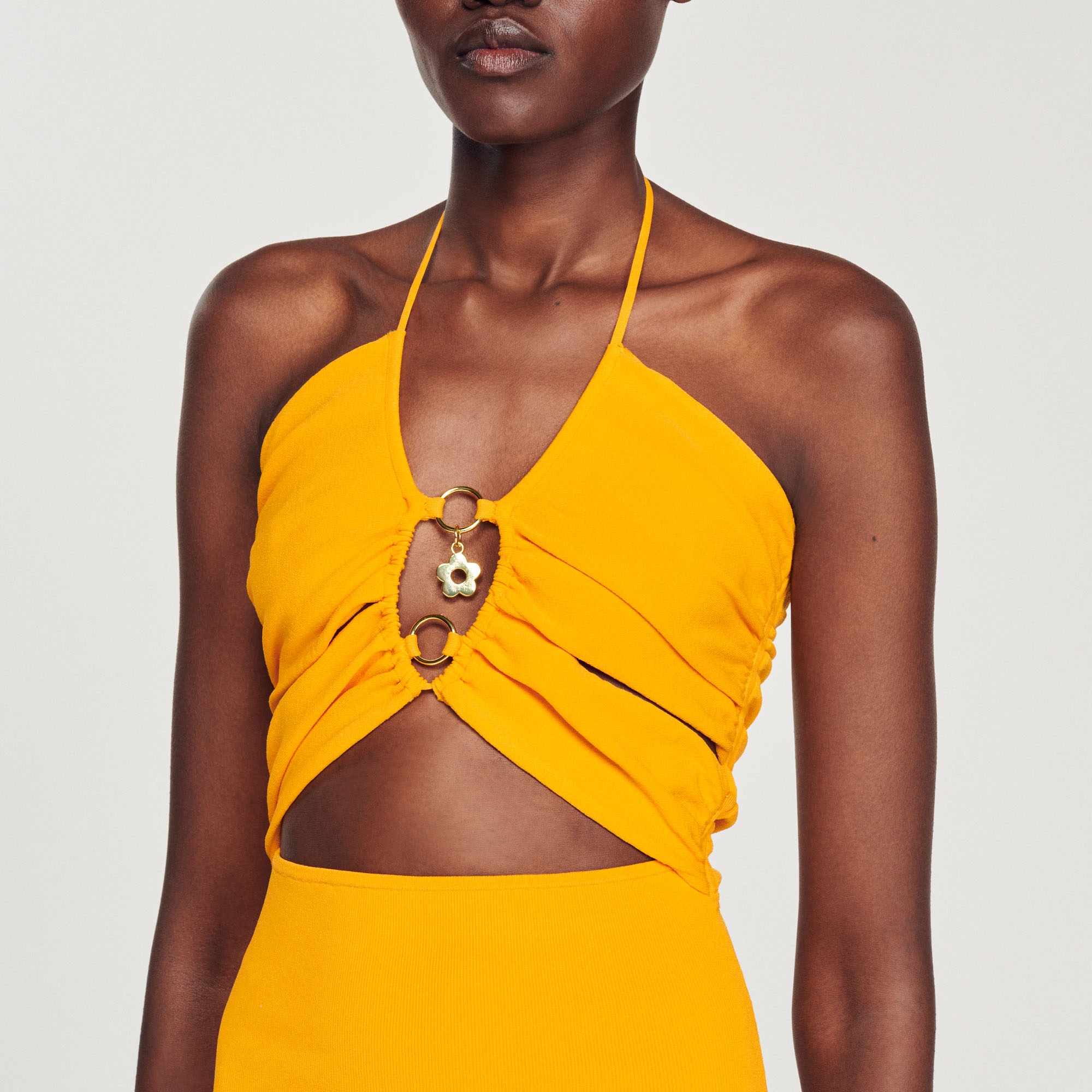 Knit bodysuit with ring details - 4