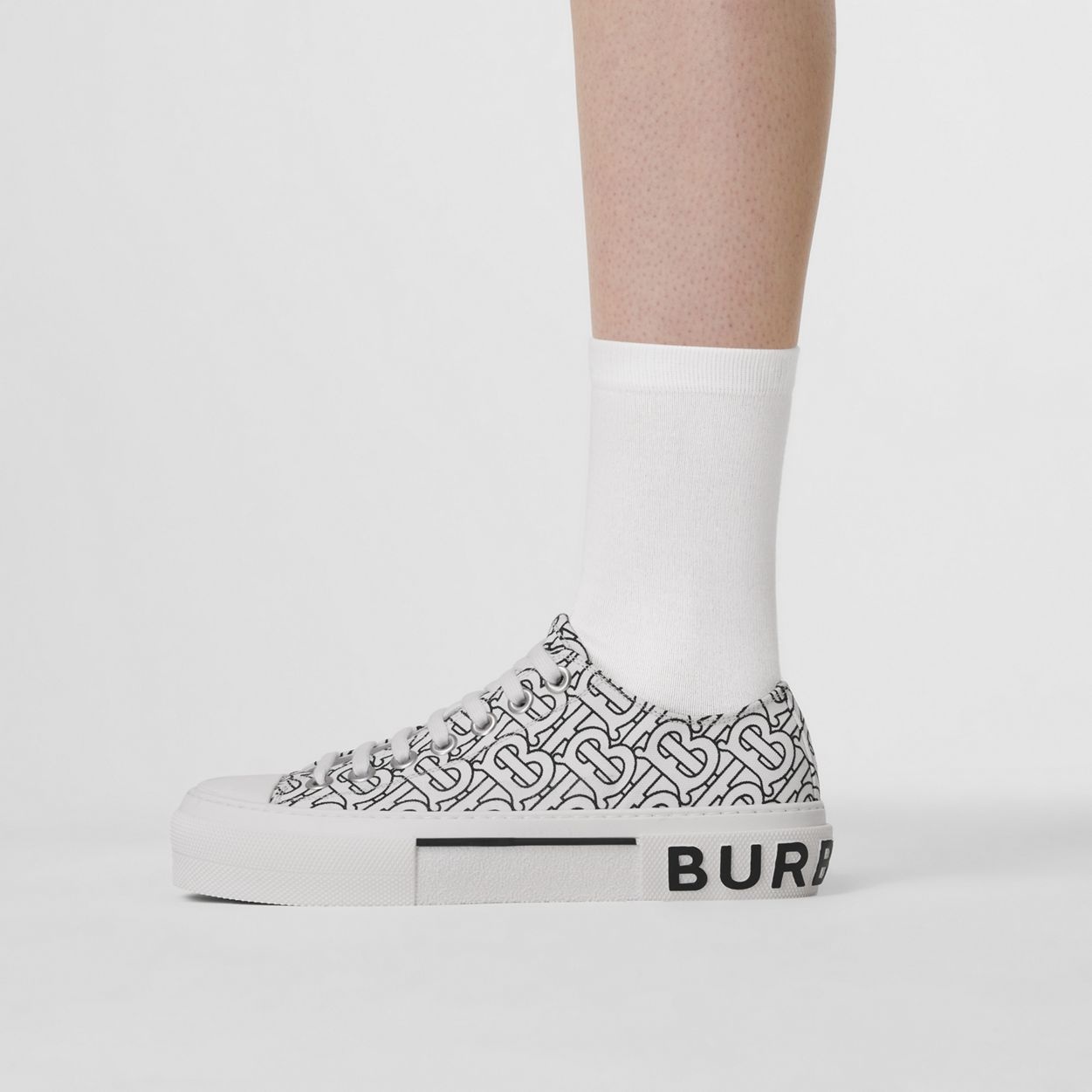 Monogram Print Cotton Sneakers – Online Exclusive - 3