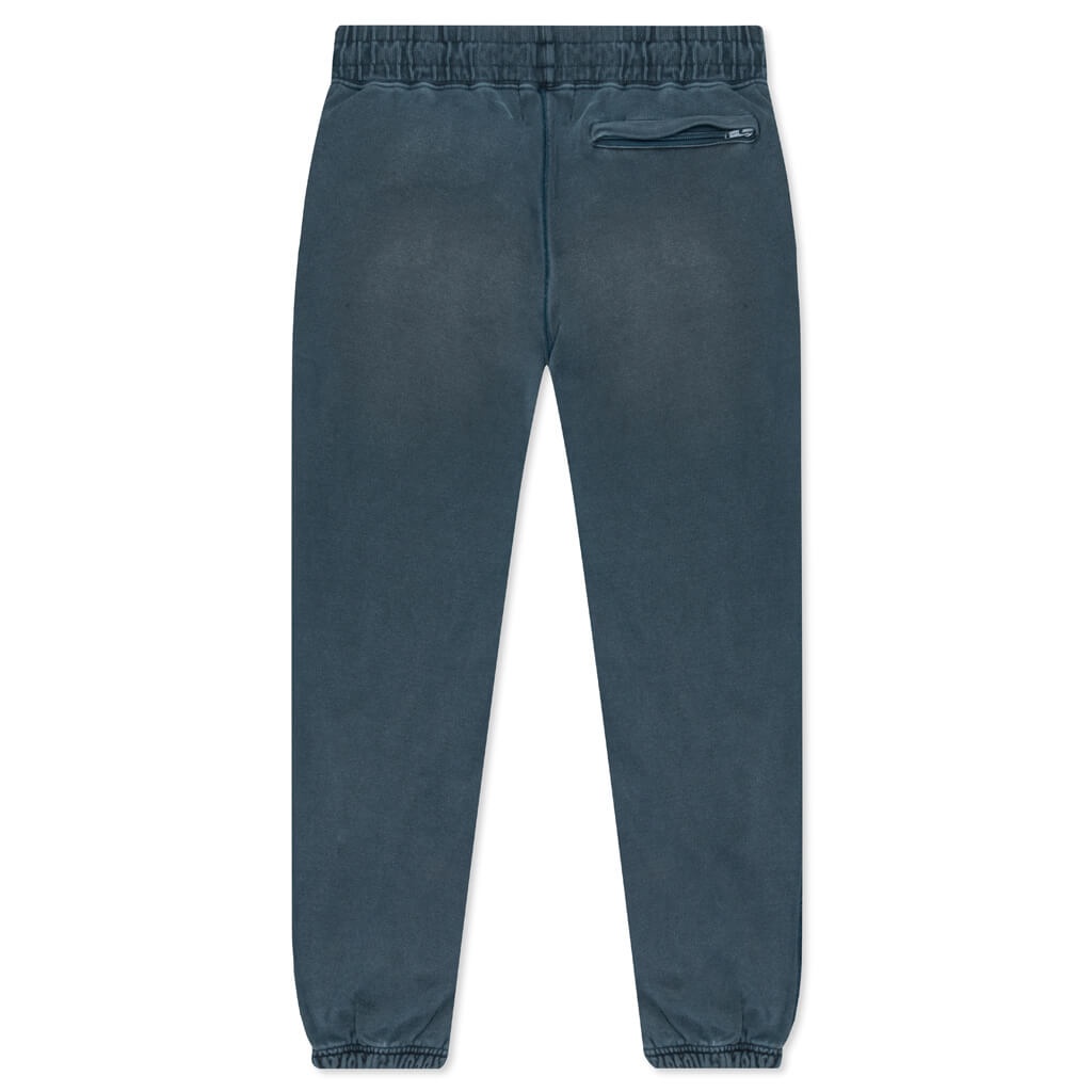 AWAKE SUNBLEACHED LOGO SWEATPANTS - BLUE - 2