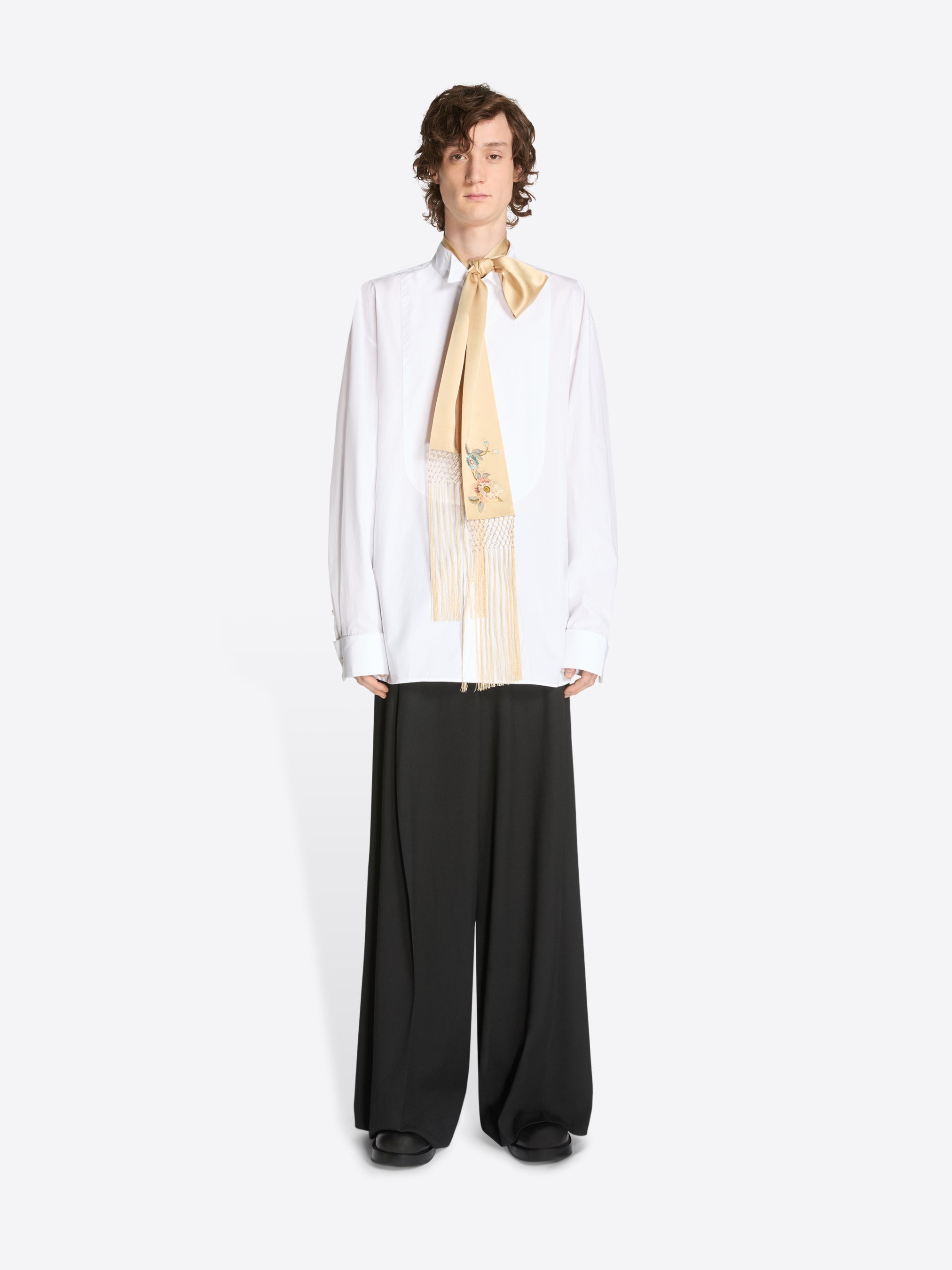 EMBROIDERED SILK SCARF - 3