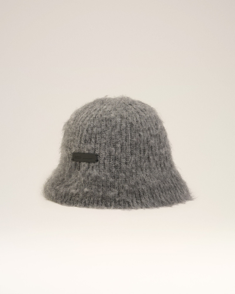 GREY MOHAIR AMI BUCKET HAT 1