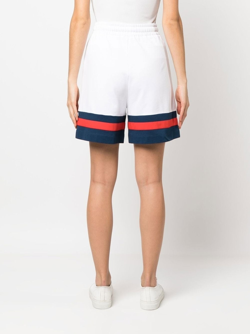 stripe-detail shorts 4