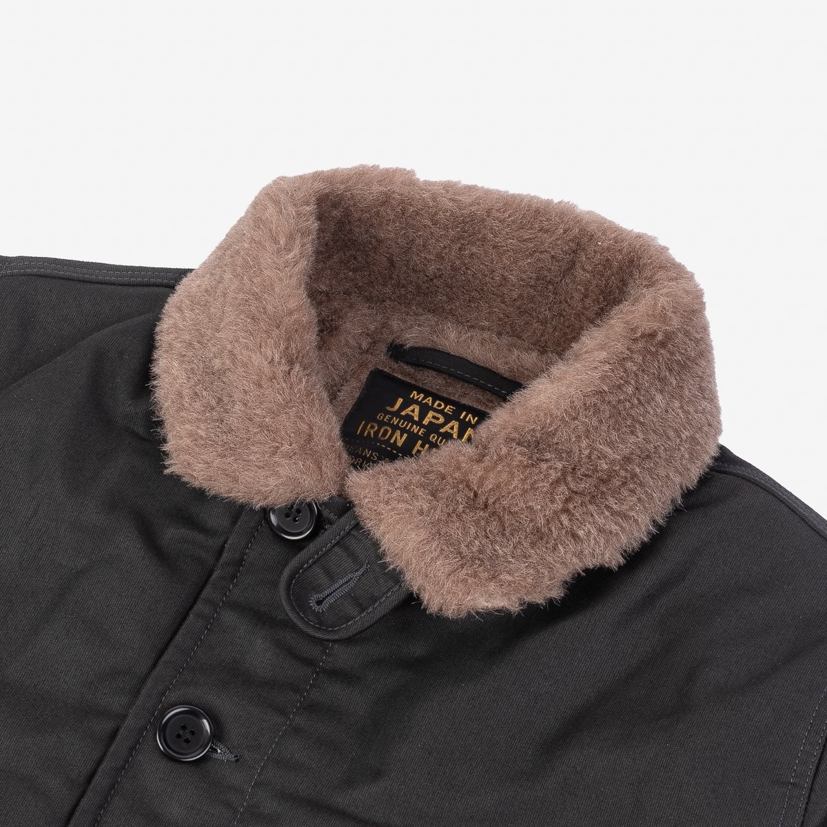 IHM-35-BLK Whipcord N1 Deck Jacket - Black - 7