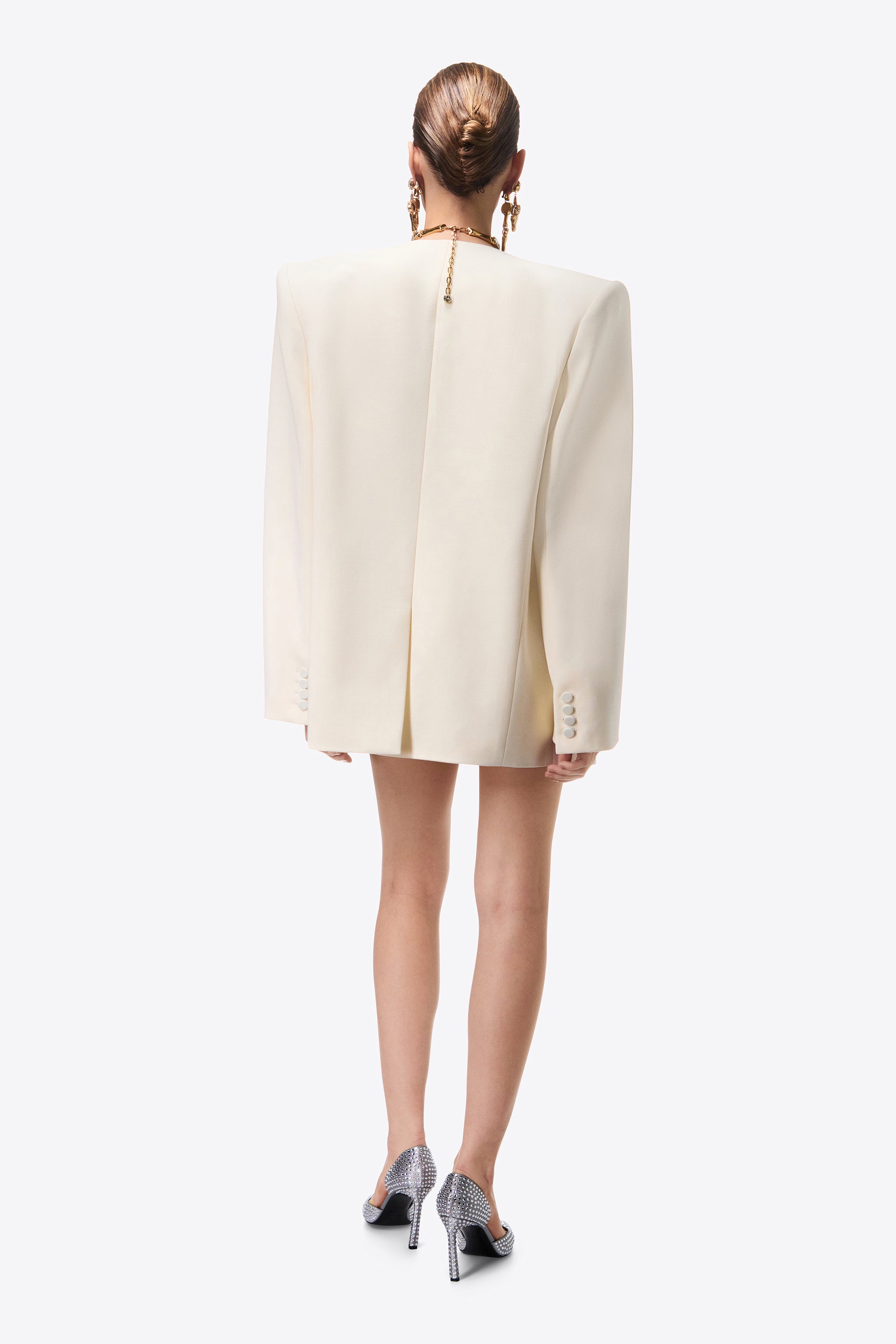 CLAW CUTOUT RELAXED BLAZER - 5