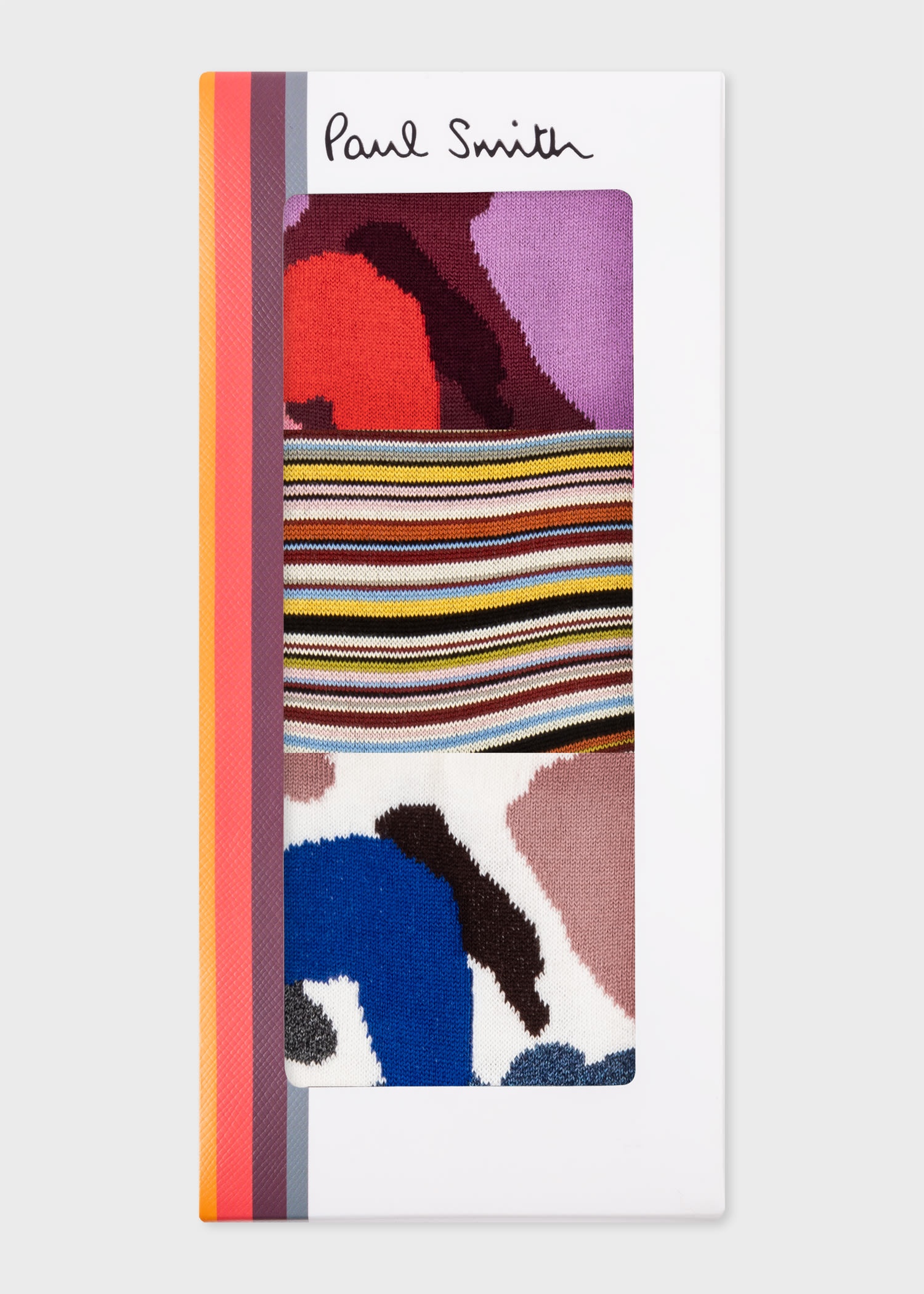 'Rug' & 'Signature Stripe' Socks Three Pack - 7