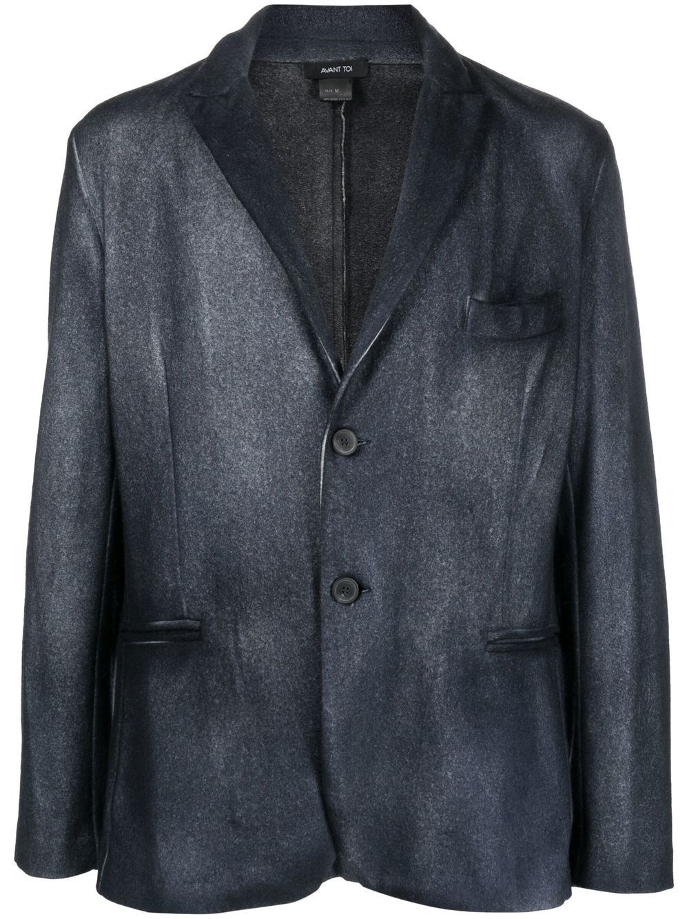 wool-cashmere single-breasted blazer - 1