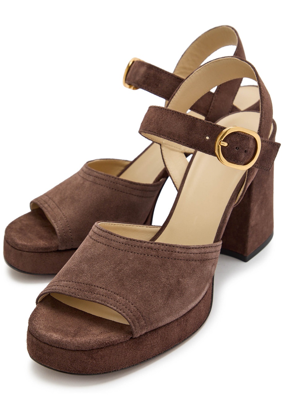 Valentino Fawcette 100 Suede Platform Sandals - 3